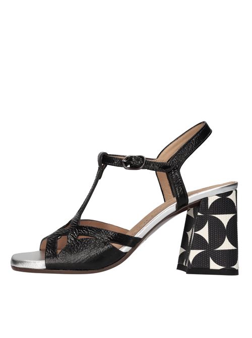 Sandali in pelle CHIE MIHARA | PLAU FERRARINERO-ARGENTO